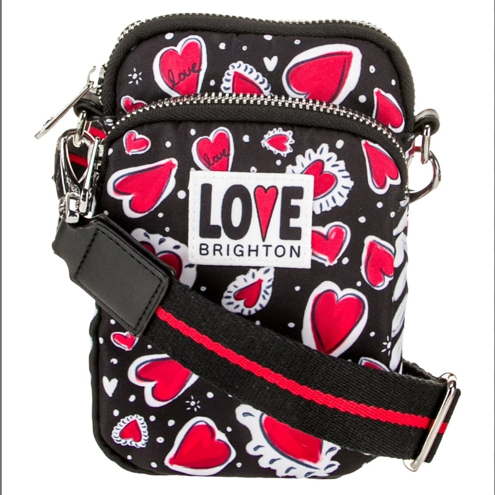 NWT Brighton Love Heart cross body - Black and Red